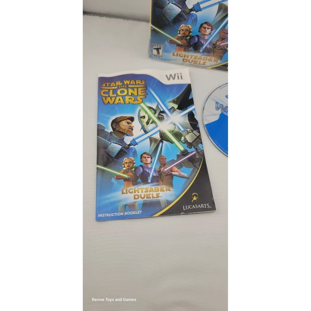 Star Wars The Clone Wars Lightsaber Duels Nintendo Wii, 2008 CIB Complete Tested